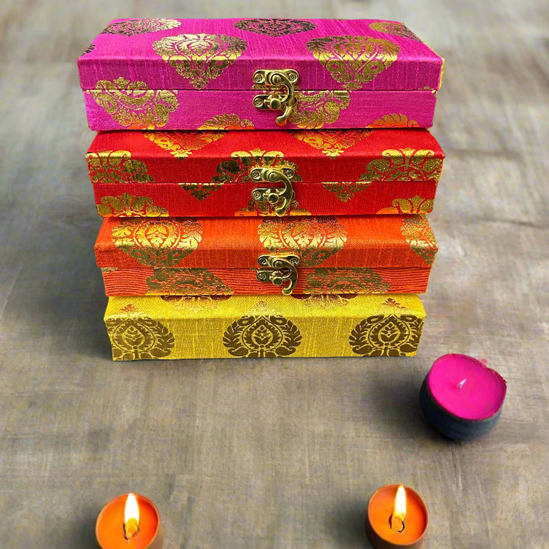 Rectangular Brocade Design Gift Box