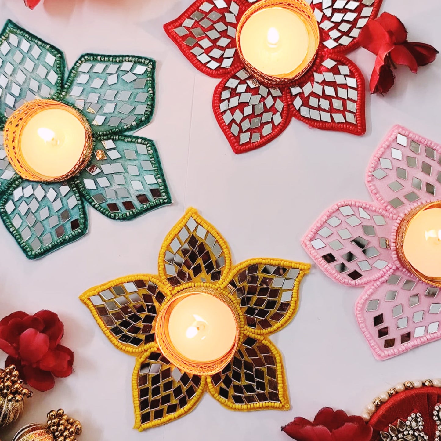 Flower Patch Diya