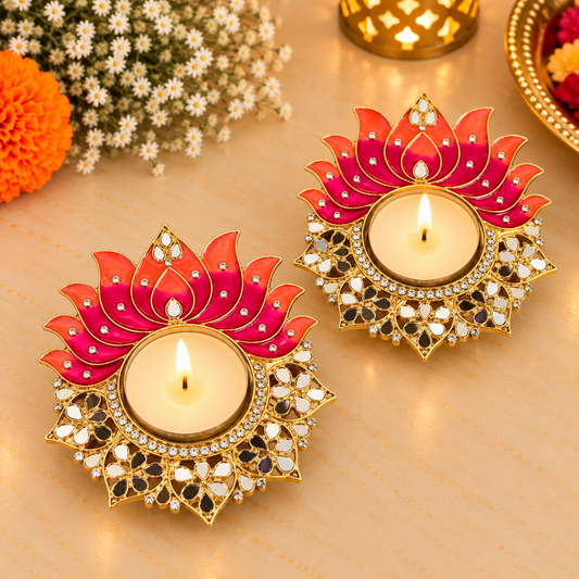 Kamal Diya (Set Of 2)