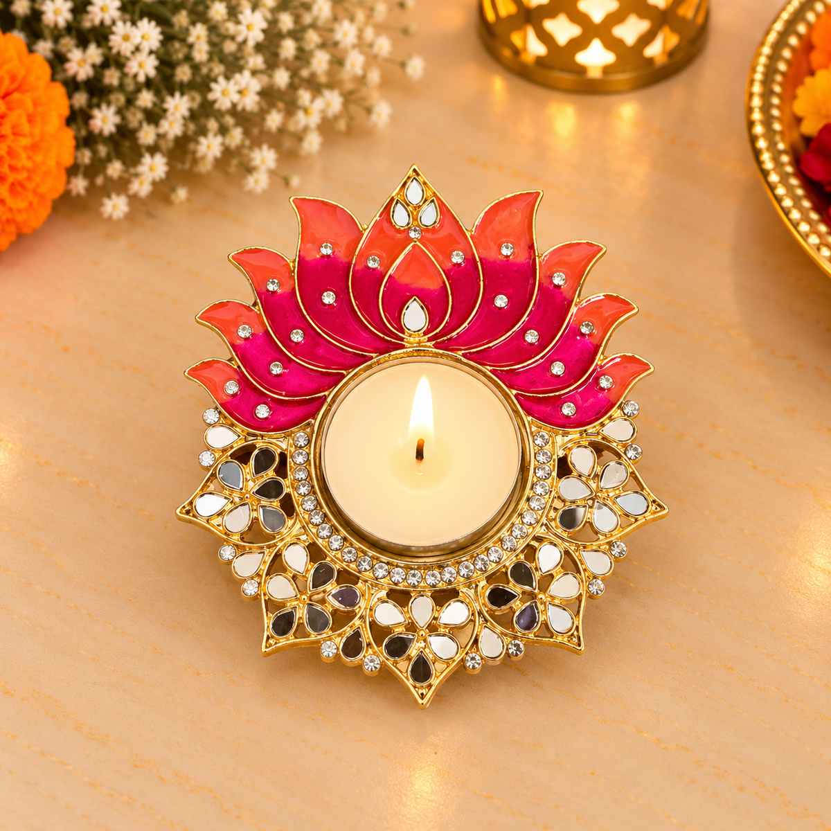 Kamal Diya (Set Of 2)