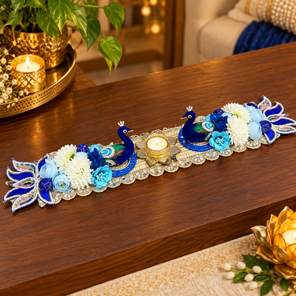 Peacock Table Runner