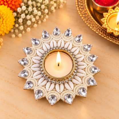 Pearl Kodi Diya (Set Of 2)