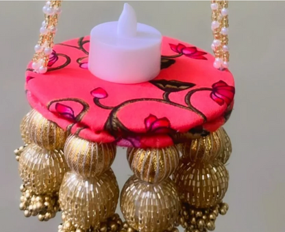 Pink Pichwai Mini Lantern
