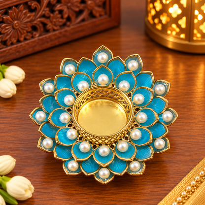 Petal Pearl Diya (Set Of 4)