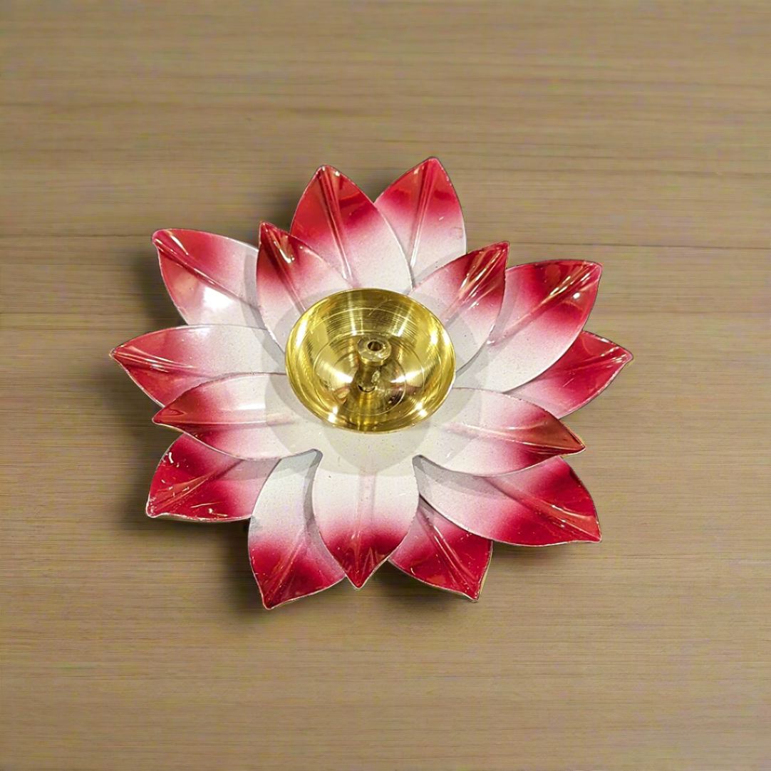 Metal Lotus Flower Shape Diya