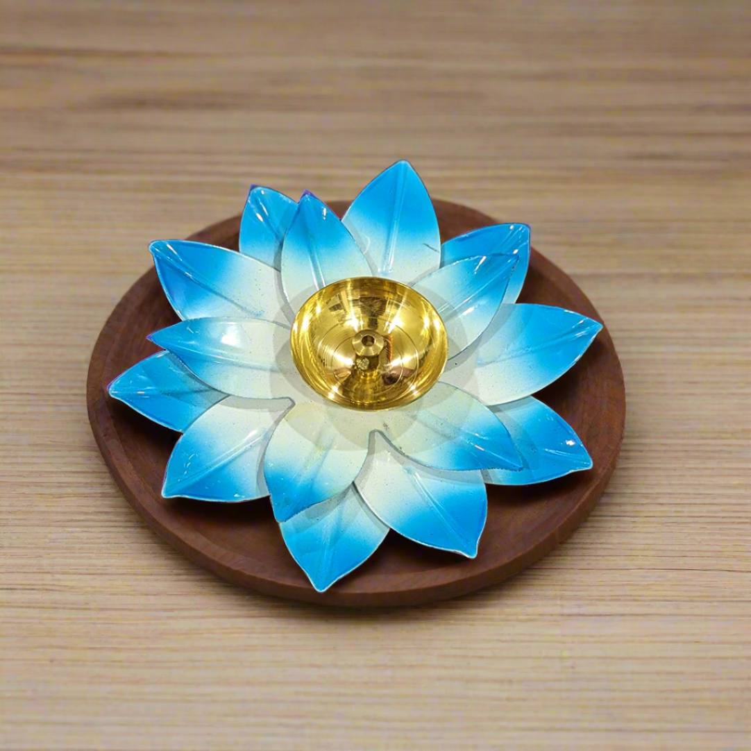 Metal Lotus Flower Shape Diya