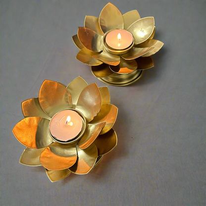 Flower Diya with Stand (Single Piece)