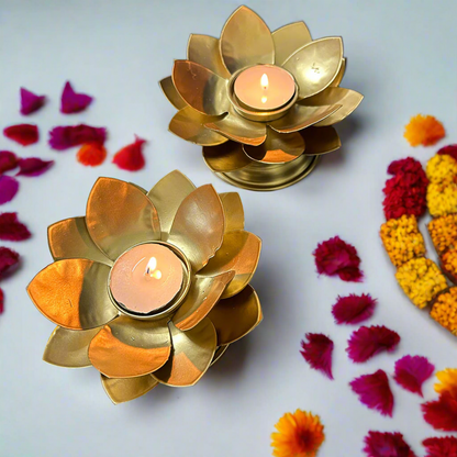 Flower Diya with Stand (Single Piece)