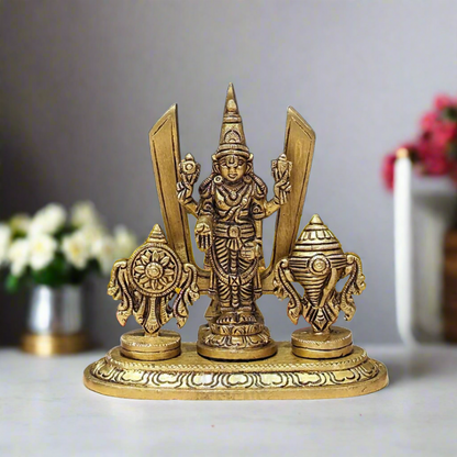 Tirupati Balaji with Shanku chakra,Venkateshwara Idol