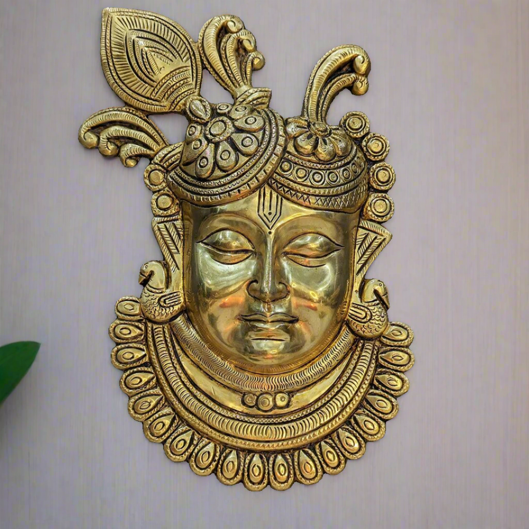 Shreenathji Brass Wall Hanging