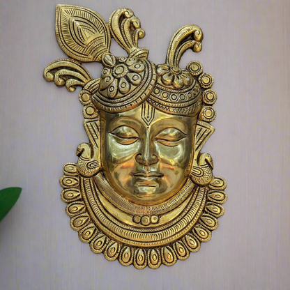 Shreenathji Brass Wall Hanging