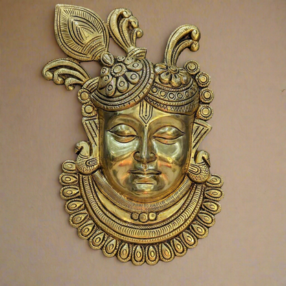 Shreenathji Brass Wall Hanging