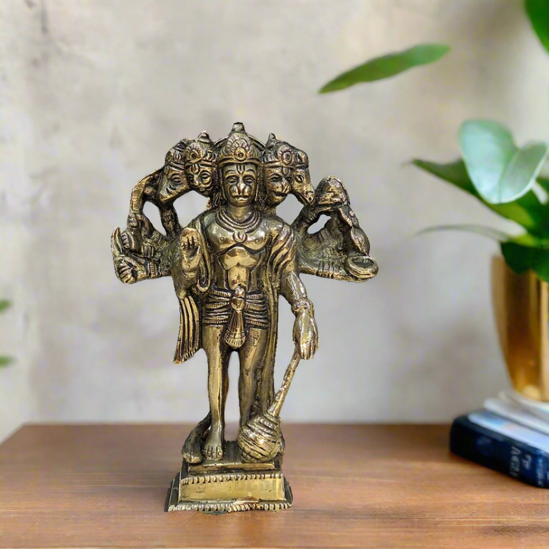 Hanuman-Panchmukhi Brass Idol