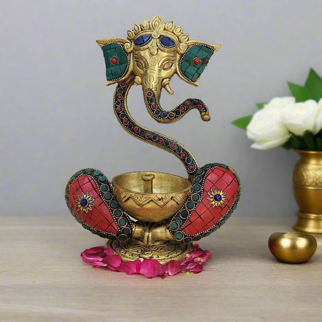 Ganesha with Diya