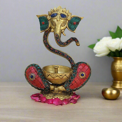 Ganesha with Diya