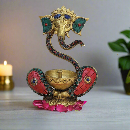 Ganesha with Diya