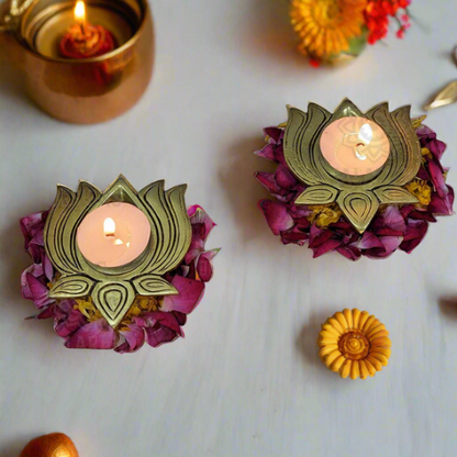 Lotus Diya (Set of 2)