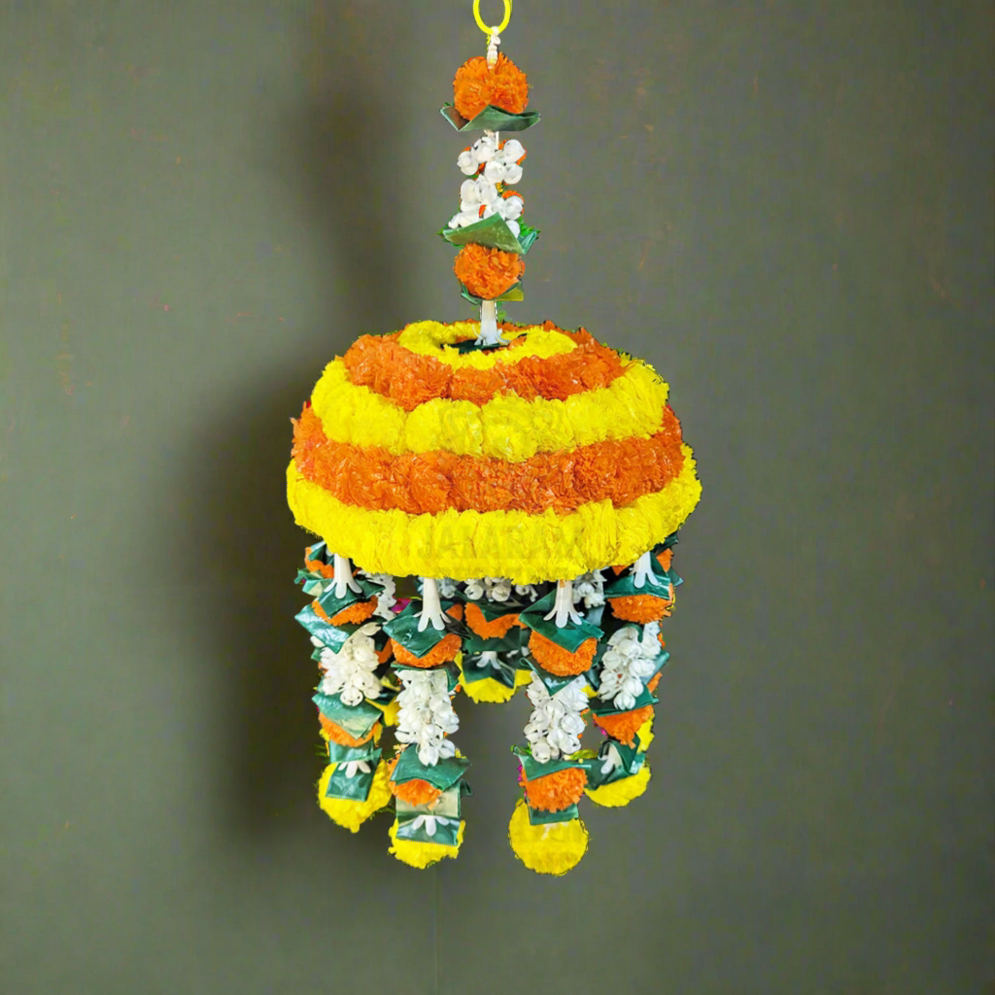 Artificial Flower Tokri Hanging with String