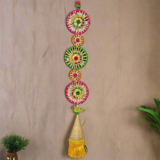 Chakra Multicolour with Parrot Wall Hanging