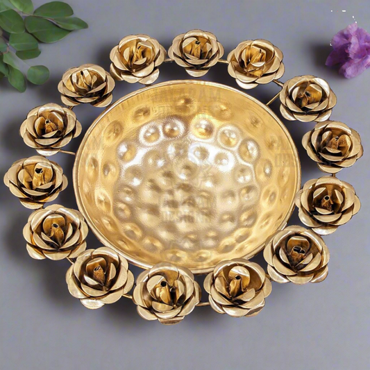 Rose Urli, Festive Home Decor, New Diwali Decoration, Wedding Gift, Party Decor