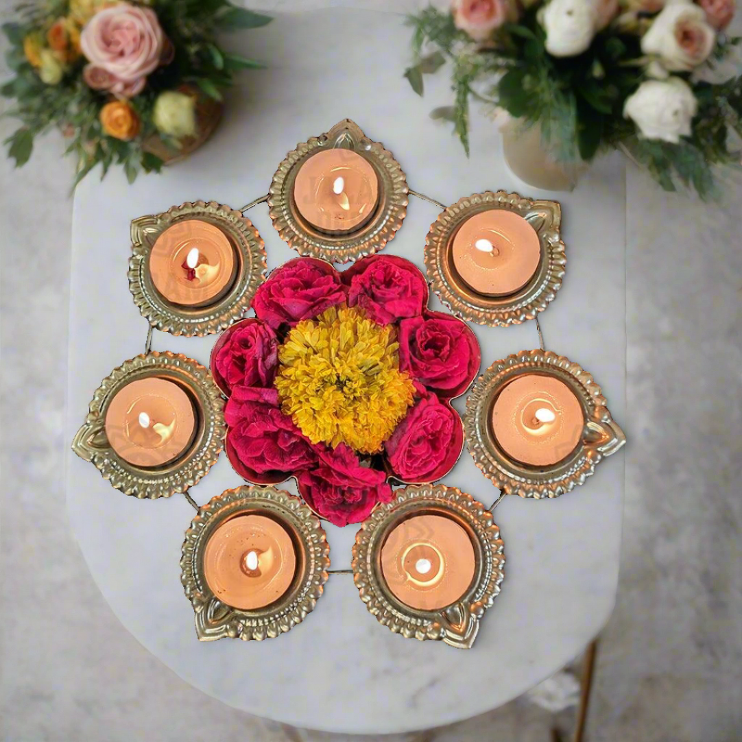 Diya Urli (small), Decorative bowls for center table, living room, office, home, pooja room, Diwali Decor, Wedding Decor