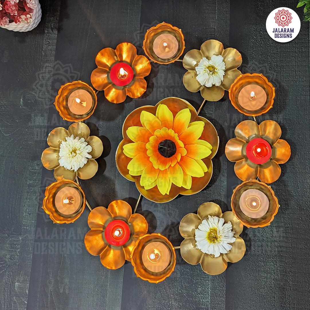 Lotus Flower tea lights urli