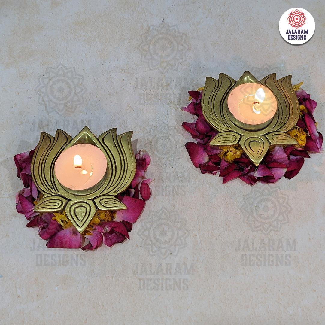 Lotus Diya (Set of 2)