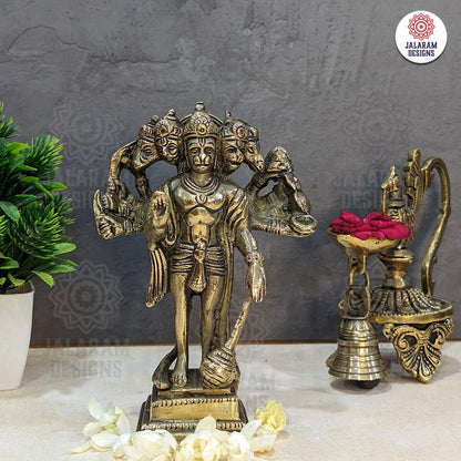 Hanuman-Panchmukhi Brass Idol