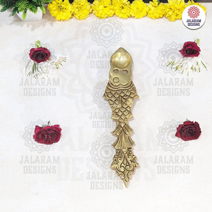 Brass Fish Design Pooja Spoon