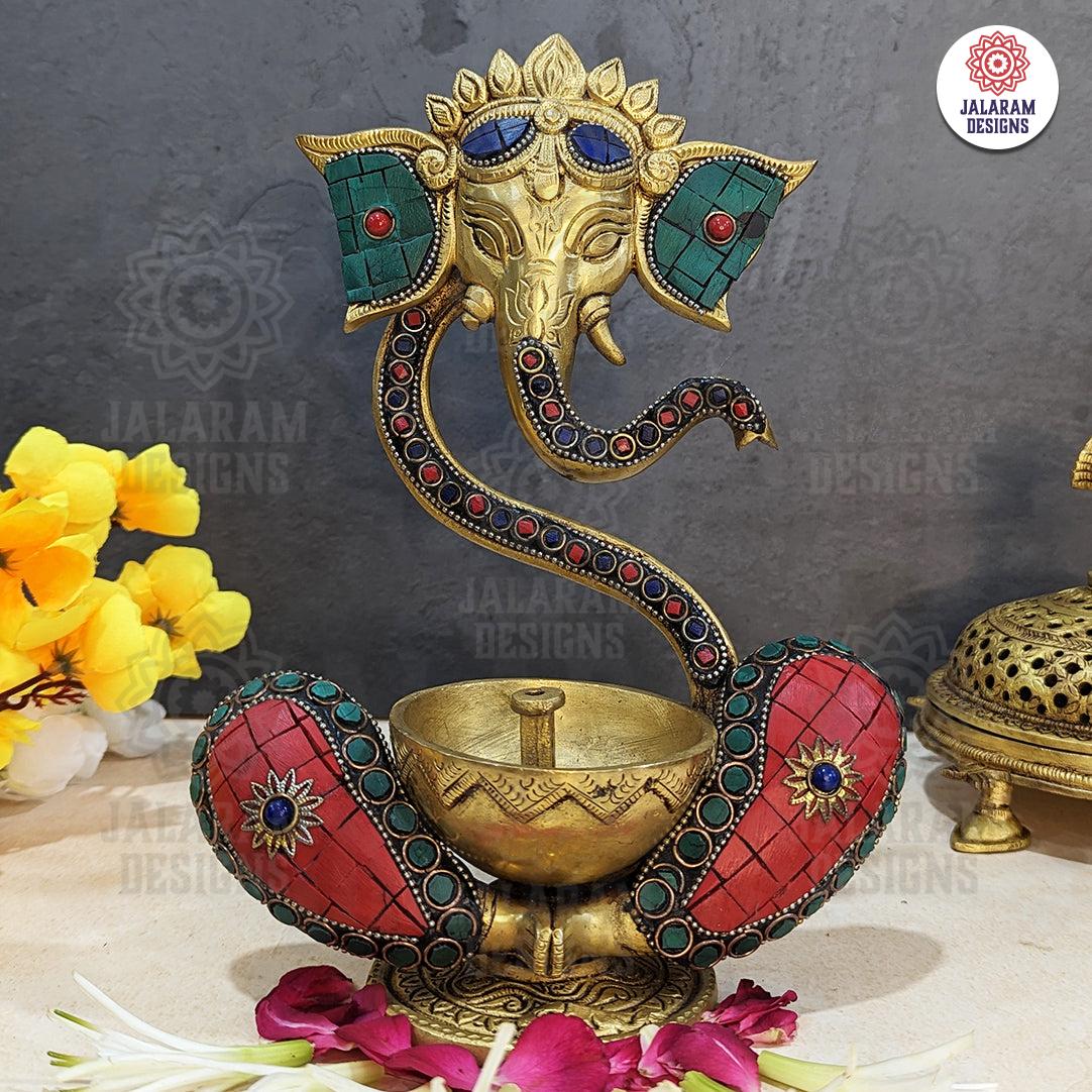 Ganesha with Diya