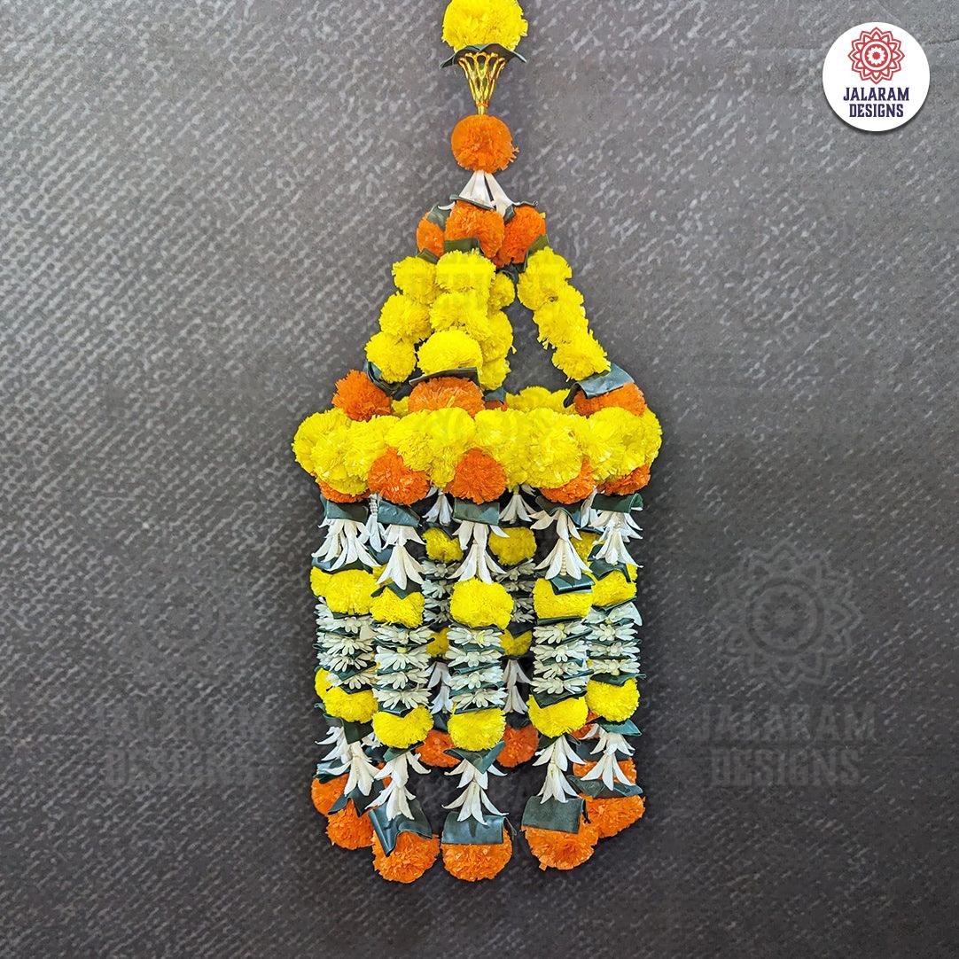 Marigold Jhoomar Decor with Strings