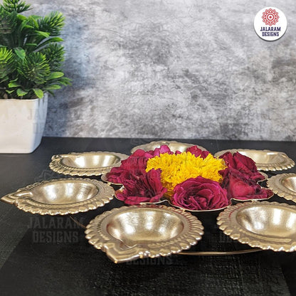 Diya Urli (small), Decorative bowls for center table, living room, office, home, pooja room, Diwali Decor, Wedding Decor