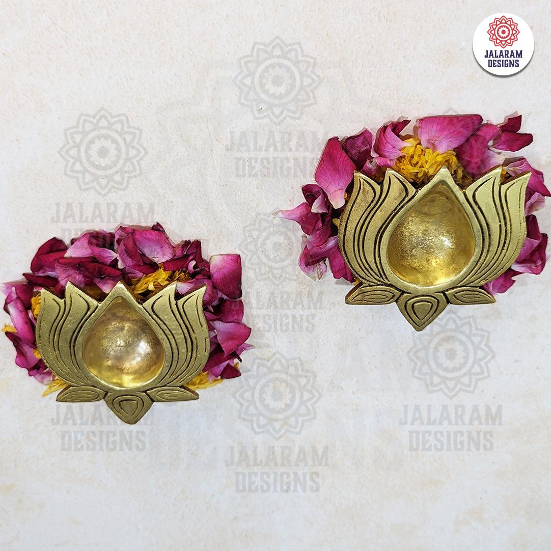 Lotus Diya (Set of 2)