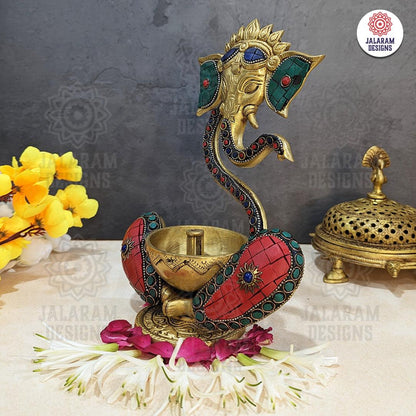 Ganesha with Diya