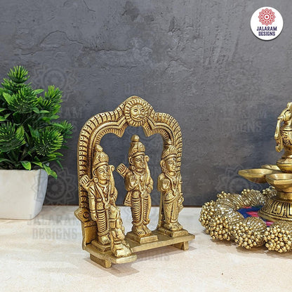 Brass Ram Darbar Statue