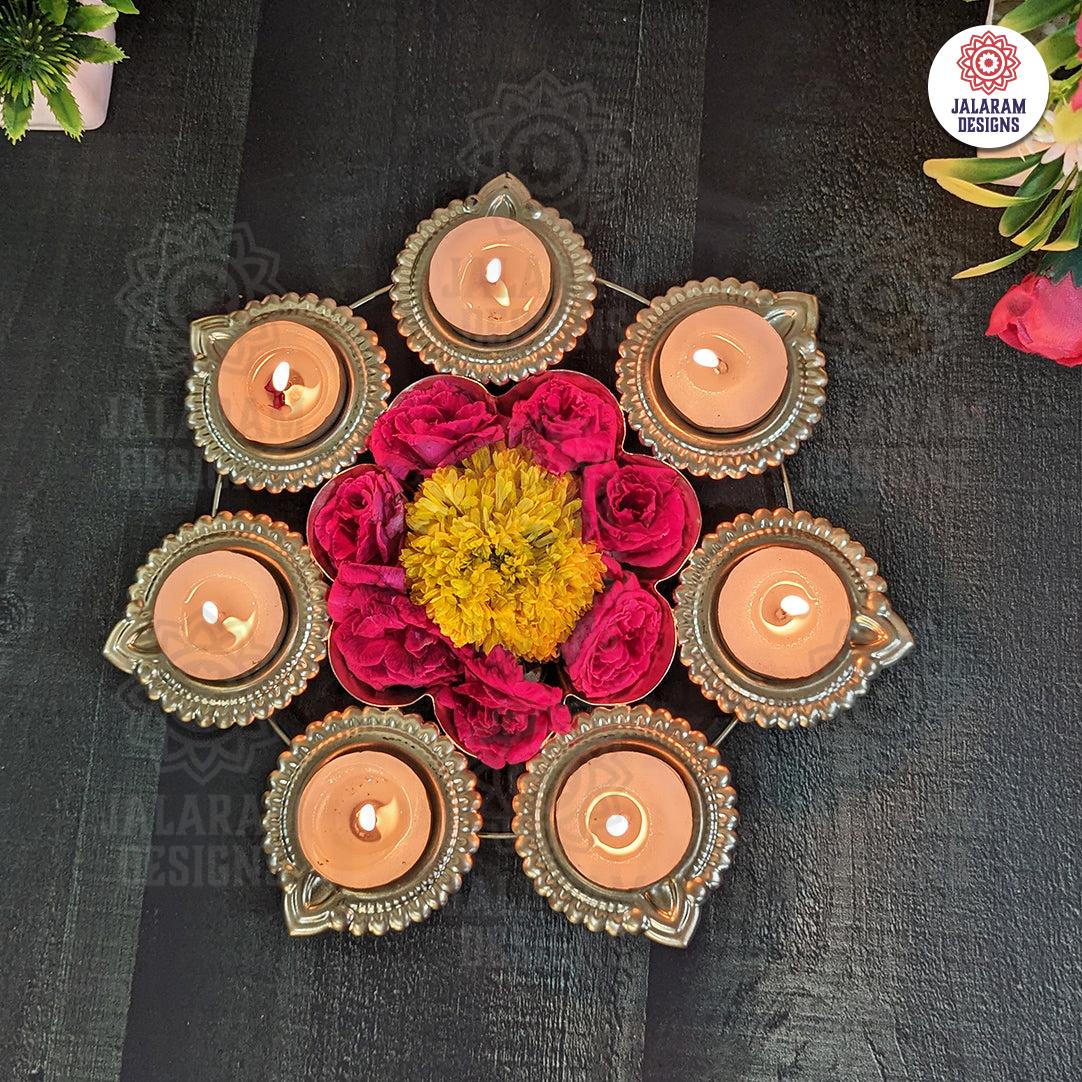 Diya Urli (small), Decorative bowls for center table, living room, office, home, pooja room, Diwali Decor, Wedding Decor