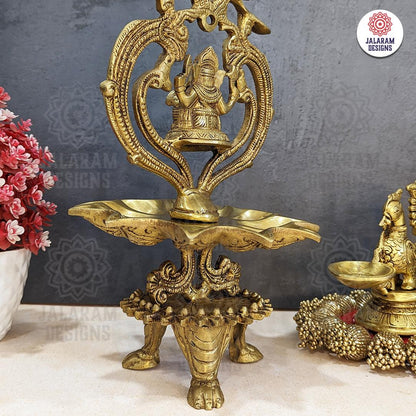 Modern Brass  Ganesha Idol with Diya