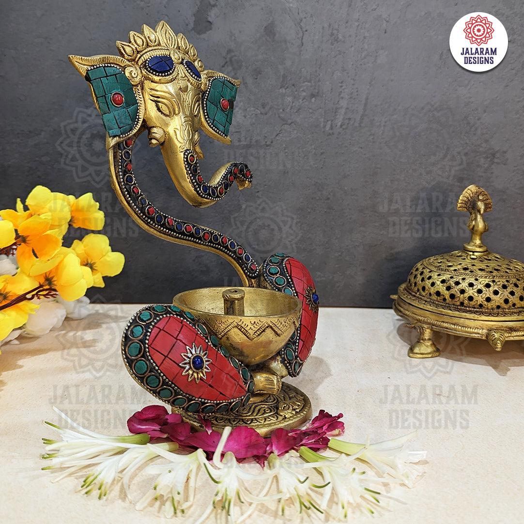 Ganesha with Diya