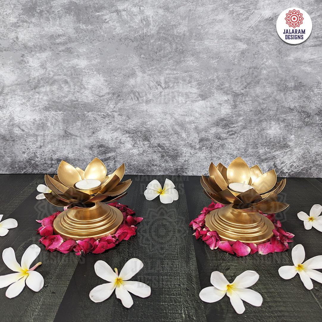 Flower Diya with Stand (Single Piece)