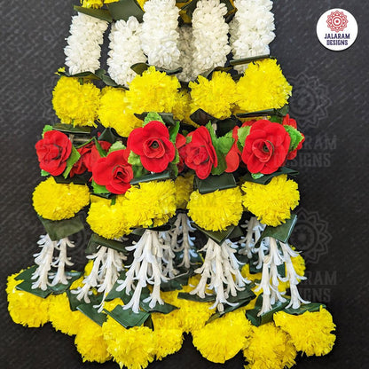 Decorative Marigold, Rajnigandha And Rose Flower Garland Strings