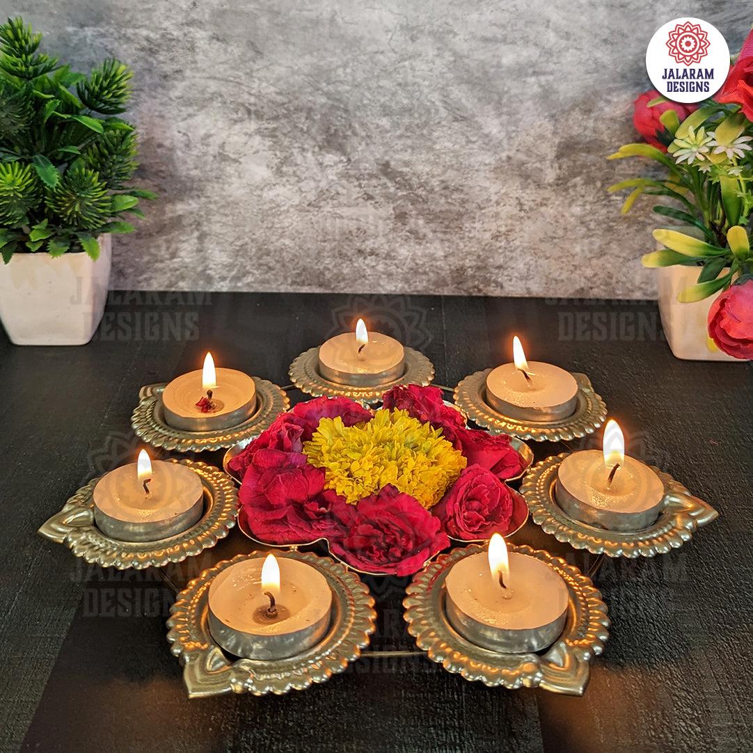 Diya Urli (small), Decorative bowls for center table, living room, office, home, pooja room, Diwali Decor, Wedding Decor