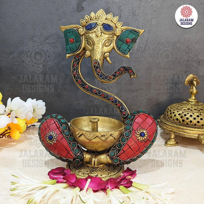 Ganesha with Diya